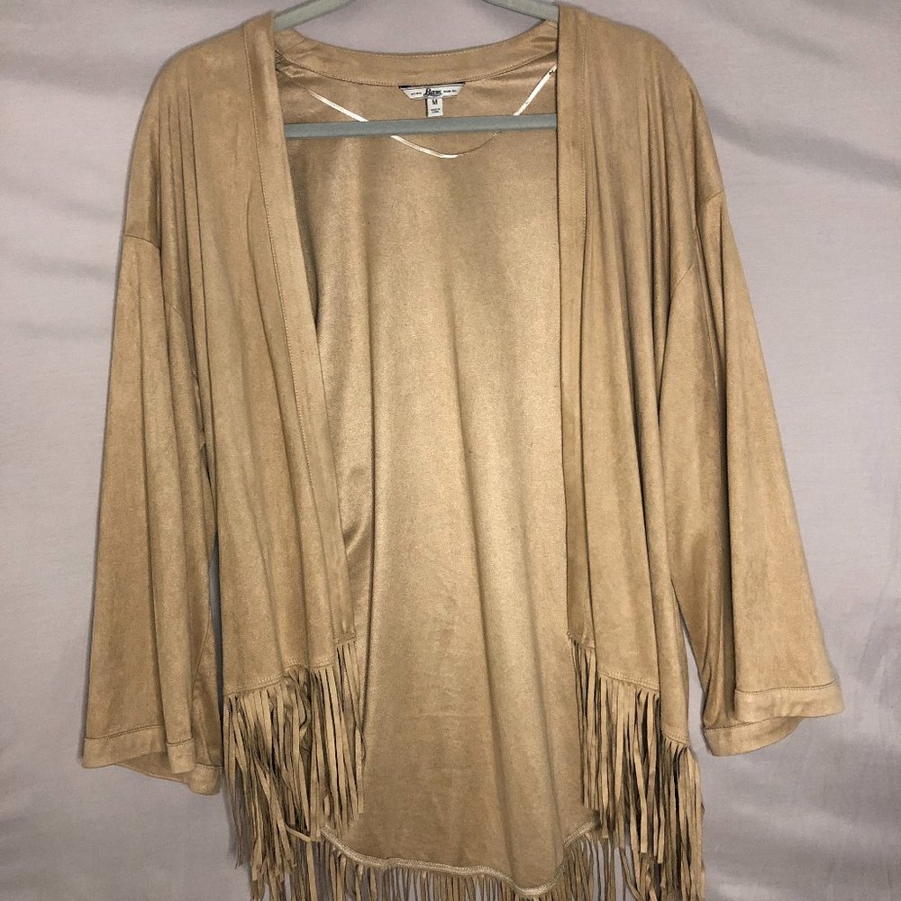 Bass- Tan Faux Suede Jacket- Size M